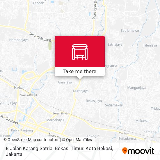 8 Jalan Karang Satria. Bekasi Timur. Kota Bekasi map