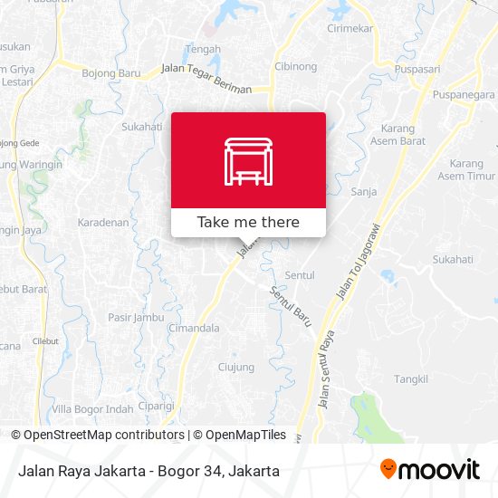 Jalan Raya Jakarta - Bogor 34 map