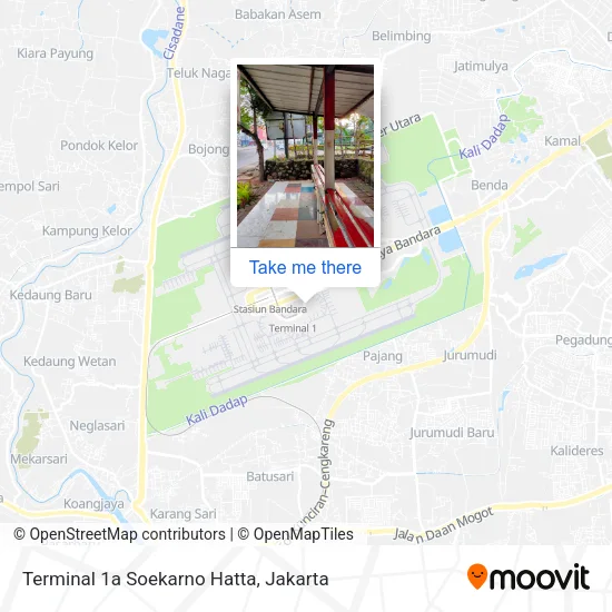 Terminal 1a Soekarno Hatta map
