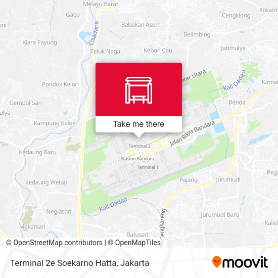 Terminal 2e Soekarno Hatta map