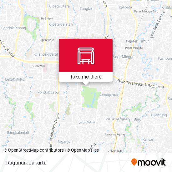 Ragunan map