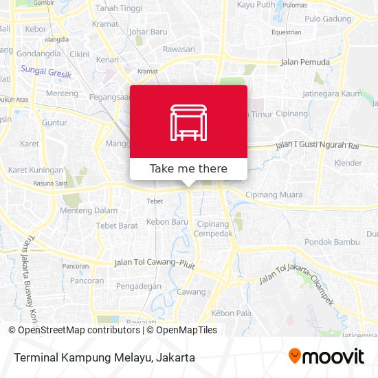 Terminal Kampung Melayu map