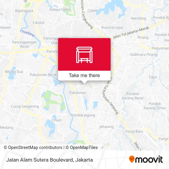 Jalan Alam Sutera Boulevard map