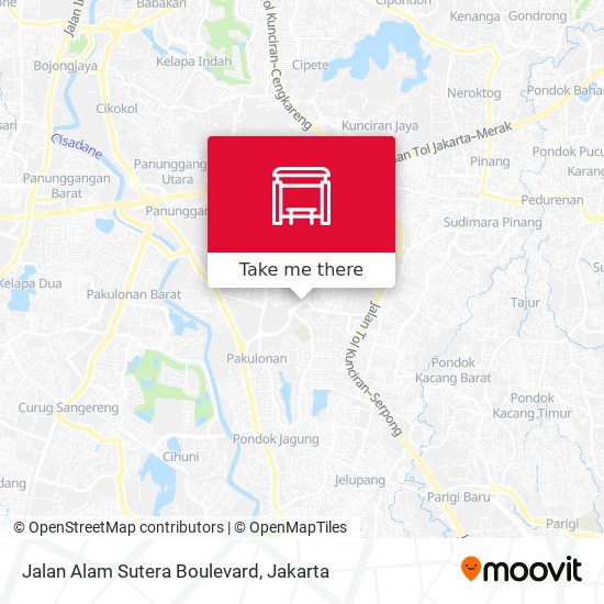 Jalan Alam Sutera Boulevard map