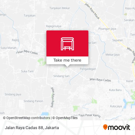 Jalan Raya Cadas 88 map