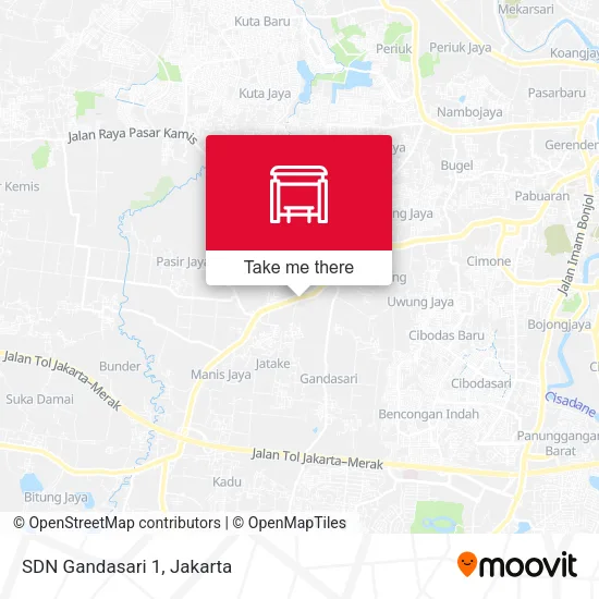 SDN Gandasari 1 map