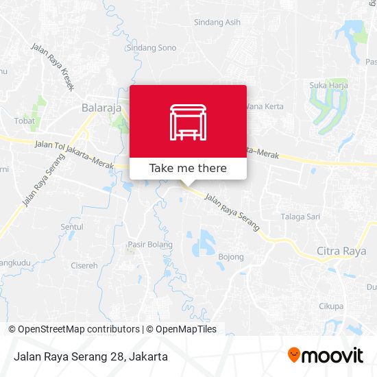 Jalan Raya Serang 28 map