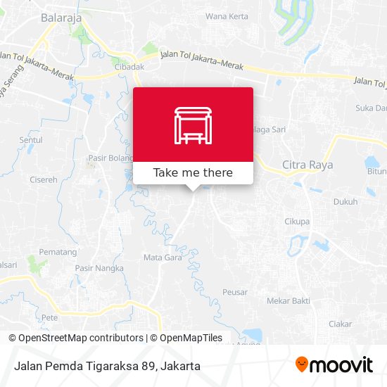 Jalan Pemda Tigaraksa 89 map