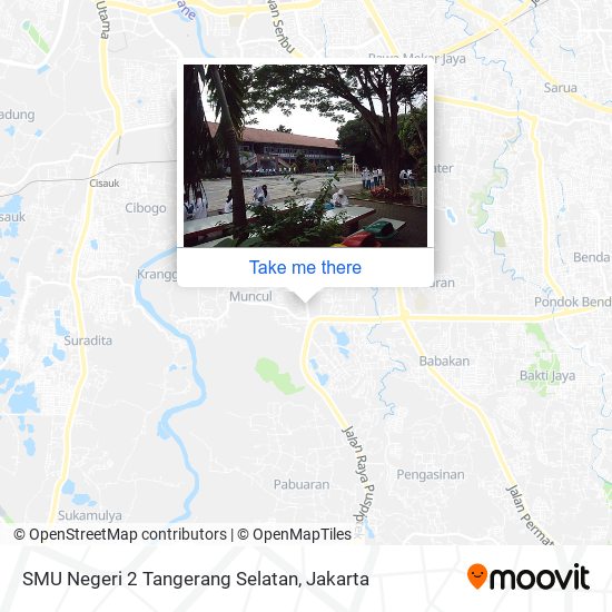 SMU Negeri 2 Tangerang Selatan map