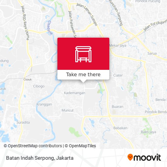 Batan Indah Serpong map