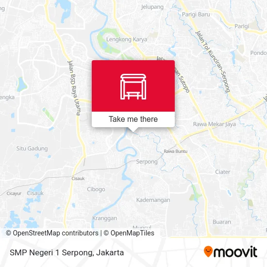 SMP Negeri 1 Serpong map