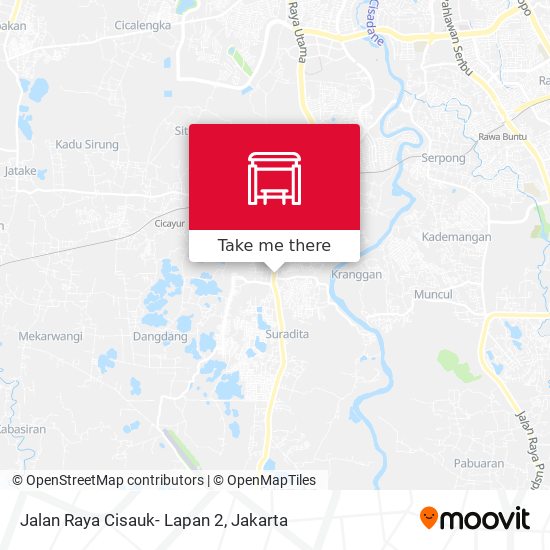 Jalan Raya Cisauk- Lapan 2 map