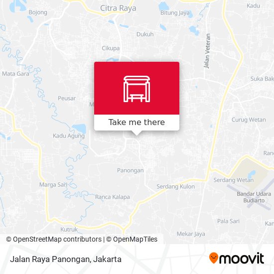 Jalan Raya Panongan map