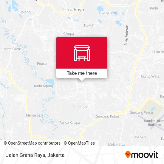 Jalan Graha Raya map