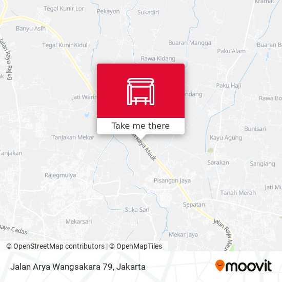 Jalan Arya Wangsakara 79 map