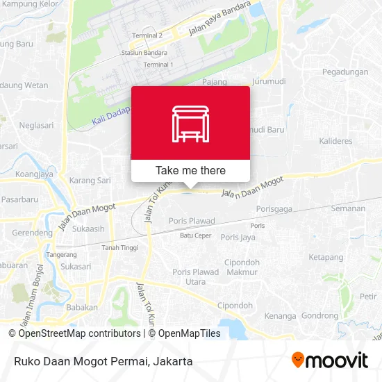 Ruko Daan Mogot Permai map