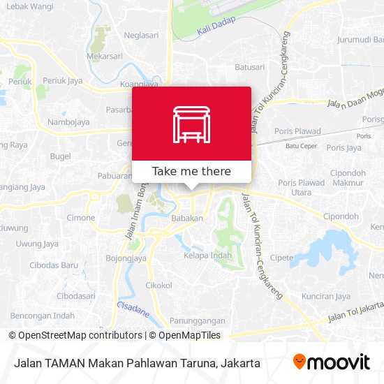 Jalan TAMAN Makan Pahlawan Taruna map