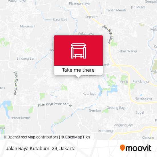 Jalan Raya Kutabumi 29 map