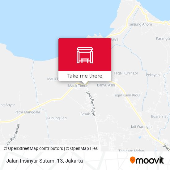 Jalan Insinyur Sutami 13 map