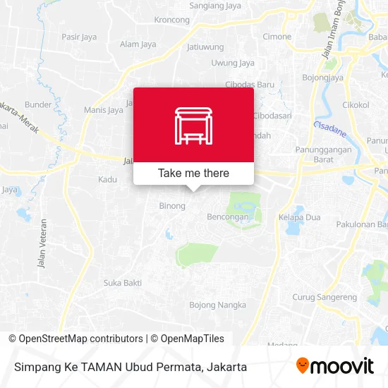 Simpang Ke TAMAN Ubud Permata map