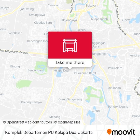 Komplek Departemen PU Kelapa Dua map