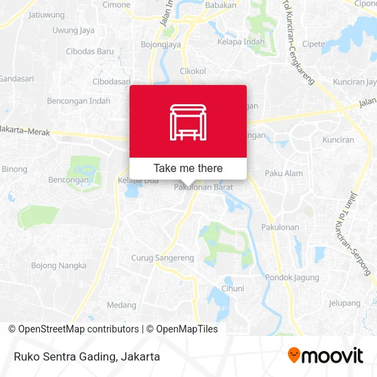 Ruko Sentra Gading map