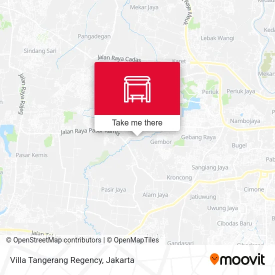 Villa Tangerang Regency map