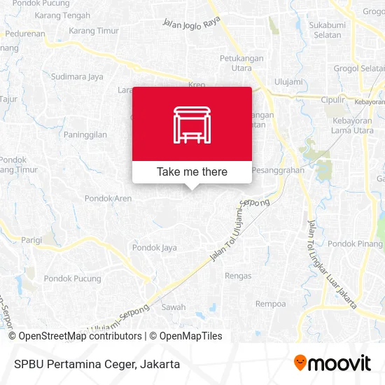 SPBU Pertamina Ceger map