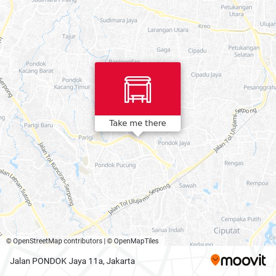 Jalan PONDOK Jaya 11a map