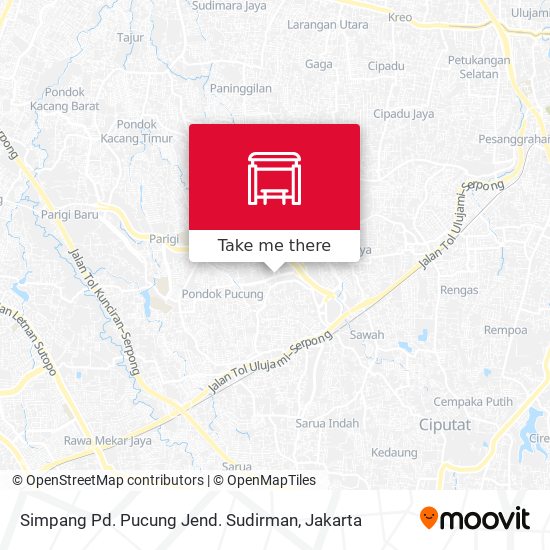 Simpang Pd. Pucung Jend. Sudirman map