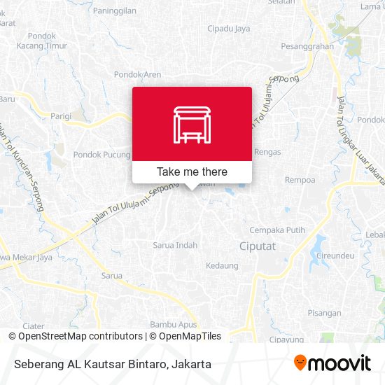 Seberang AL Kautsar Bintaro map