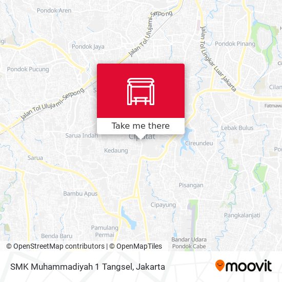 SMK Muhammadiyah 1 Tangsel map
