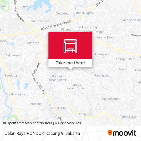 Jalan Raya PONDOK Kacang 9 map