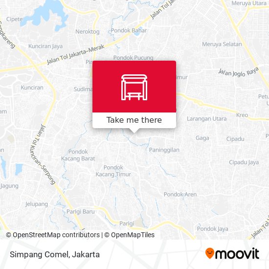 Simpang Comel map