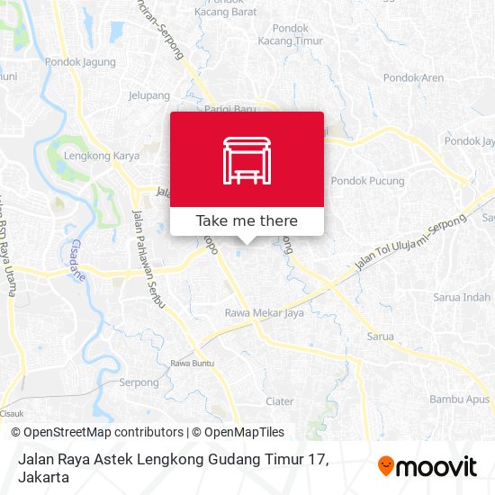 Jalan Raya Astek Lengkong Gudang Timur 17 map