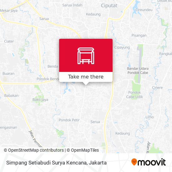 Simpang Setiabudi Surya Kencana map