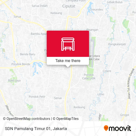 SDN Pamulang Timur 01 map