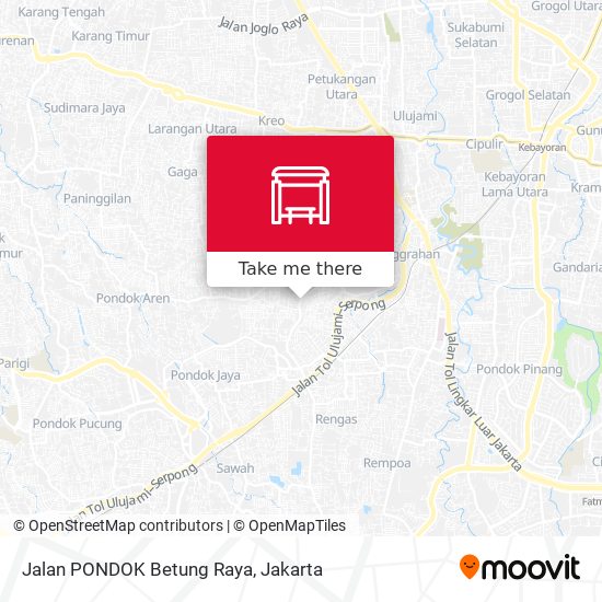 Jalan PONDOK Betung Raya map