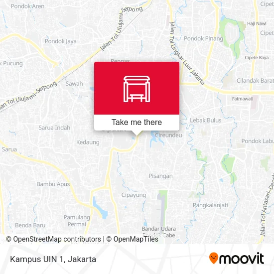 Kampus UIN 1 map