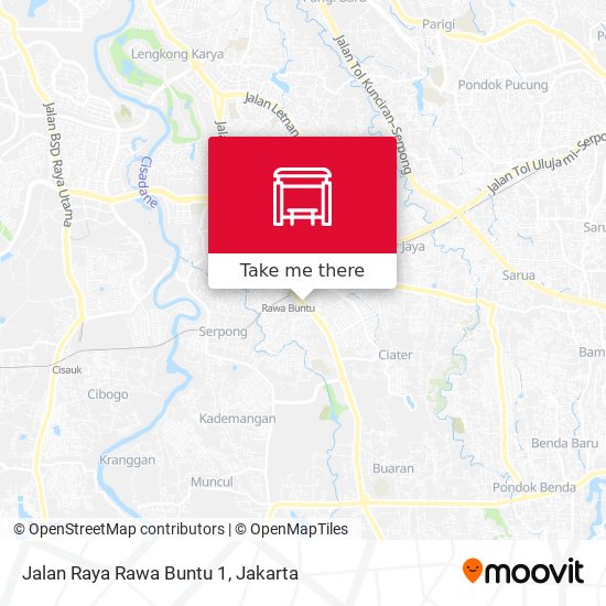 Jalan Raya Rawa Buntu 1 map