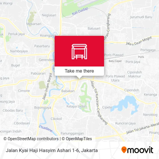 Jalan Kyai Haji Hasyim Ashari 1-6 map