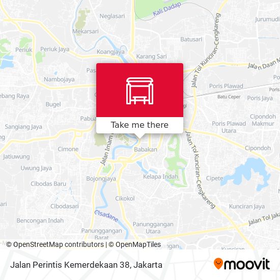 Jalan Perintis Kemerdekaan 38 map