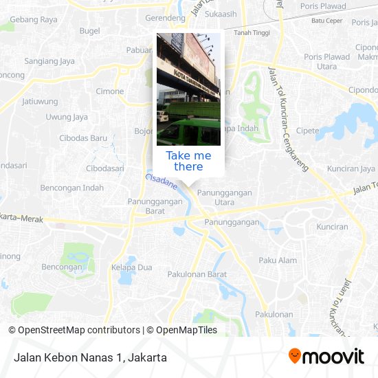Jalan Kebon Nanas 1 map