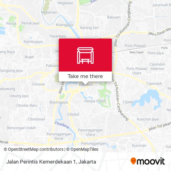 Jalan Perintis Kemerdekaan 1 map