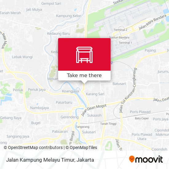 Jalan Kampung Melayu Timur map