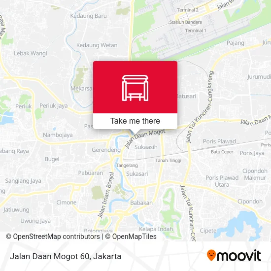 Jalan Daan Mogot 60 map