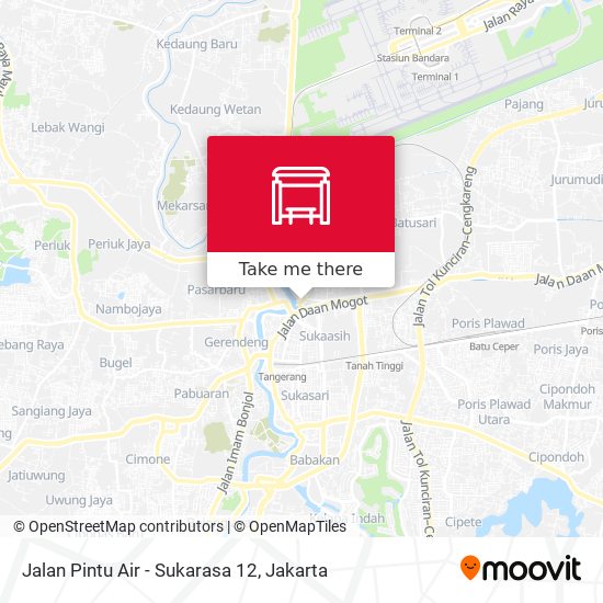 Jalan Pintu Air - Sukarasa 12 map