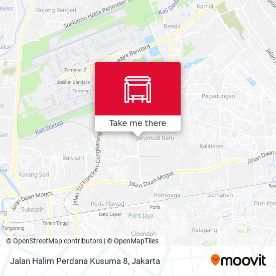 Jalan Halim Perdana Kusuma 8 map