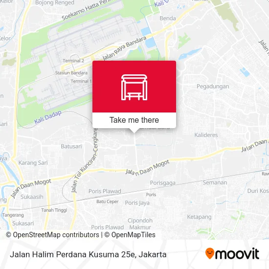 Jalan Halim Perdana Kusuma 25e map