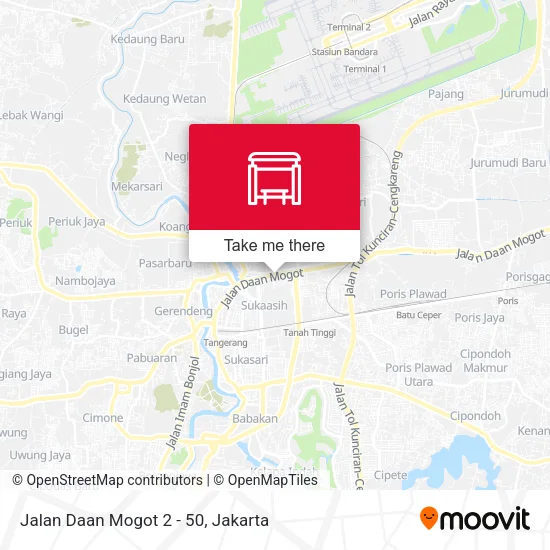 Jalan Daan Mogot 2 - 50 map